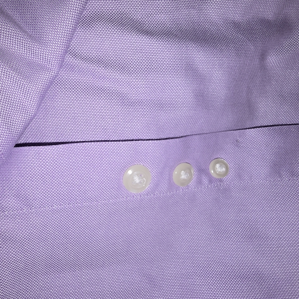 Paul Fredrick Men's 17-33 Long Sleeve Button Down  Shirt‎ in Purple - Picture 3 of 5
